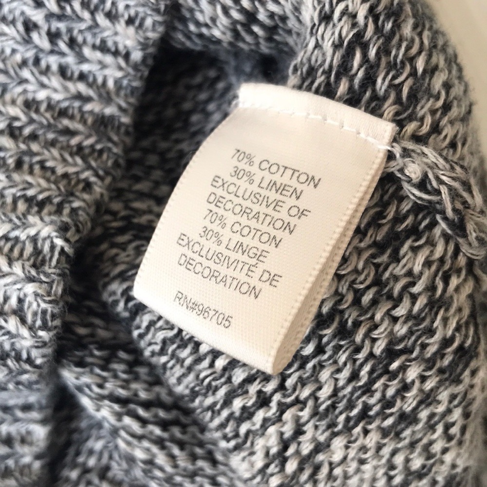 Rebecca Taylor sweater elbow patch grey marbled - Picture 6 of 8